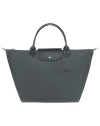 Longchamp - 'M Le Pliage Original' Shoulder Bag With Embossed Logo - Lyst