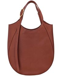 Longchamp - 'Le Foulonné' Shoulder Bag With Adjustable Buckle Hand - Lyst