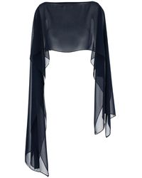 Plain - Stole With Boat Neckline - Lyst