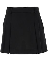 Le Plain - Mini Pleated Skirt With Belt Loops - Lyst