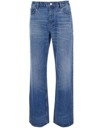 FRAME - Jeans With Faded Design And Wide Leg - Lyst