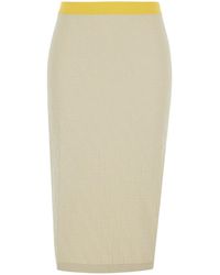 Fendi - Color Block Ff Skirt - Lyst