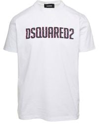 DSquared² - Blurred Graphic Cool Fit Tee - Lyst