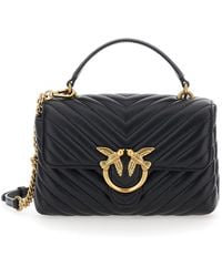 Pinko - Shoulder Bag Leather - Lyst