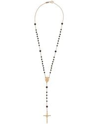Dolce & Gabbana - Cross Pendant Necklace With Claw Clasp Closure On The Back For - Lyst