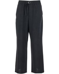 Ami Paris - Pants With Elastic Waist With Drawstring - Lyst