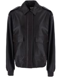 Arma - 'Astra' Jacket With Classic Collar And Elasticated Waist In - Lyst