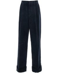 Valentino - Pants With Belt Loops And Turn-Up Hem - Lyst