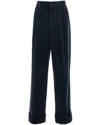 Valentino - Pants With Belt Loops And Turn-Up Hem - Lyst