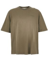 Golden Goose - Round Neck T-Shirt With Logo Lettering Embroidery On The Front - Lyst