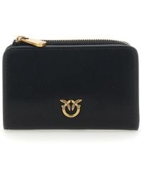Pinko - Wallet With Love Birds Plaque On The Front - Lyst