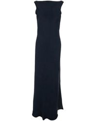 Antonelli - Long Dress With Draped Neckline - Lyst
