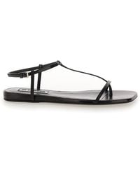 Jil Sander - Sandals With Ankle Buckle Closure - Lyst