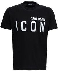 DSquared² - T Shirt Stampa Icon - Lyst