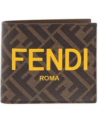 Fendi - Bi-fold Wallet With Logo - Lyst