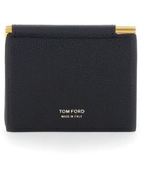 Tom Ford - Bi-Fold Leather Wallet - Lyst