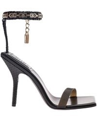 Givenchy - 'G Woven' Sandals With Embossed 4G Logo And Chain - Lyst