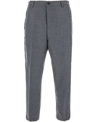Grifoni - Pants With Elasticated Waist And Button Fastening - Lyst
