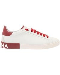 Dolce & Gabbana - 'Portofino' And Low Top Sneakers With Logo P - Lyst