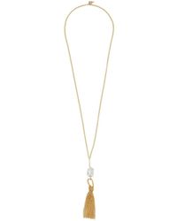 forte_forte - Sculptural Necklace With Fringes And Pearls For W - Lyst