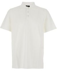 Fendi - Polo Shirt With All-Over Tone-On-Tone Ff Logo - Lyst