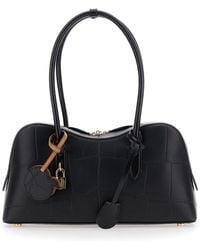 Stella McCartney - 'Ryder' Medium Handbag With Padlock Detail On The Front And Two Top Handles - Lyst