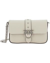 Pinko - Shoulder Bag Love One Slouchy Leather - Lyst