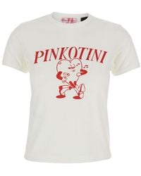 Pinko - T-Shirt Round Neck Cotton - Lyst