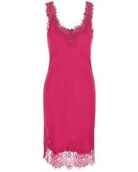 Gold Hawk - Megan Bias Mid Dress Classics Dress With V-Neck And Long Sle - Lyst