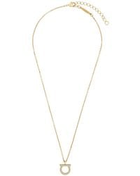 Ferragamo - Colored Necklace With Gancini Pendant - Lyst