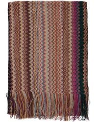 Missoni - Rectangular Scarf With Chevron Motif - Lyst