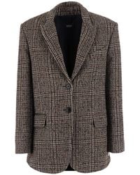 Le Plain - Blazer With Notched Revers Collar And Long Sleeves - Lyst