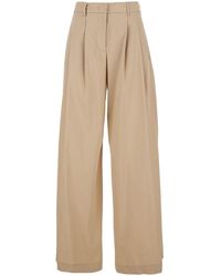 Le Plain - Trousers With Front Pleats And Wide Leg - Lyst