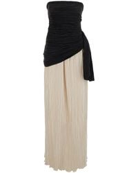Jonathan Simkhai - Long V-Neck Dress Polyester - Lyst