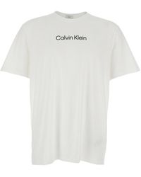 Calvin Klein - Crew Neck T-Shirt Cotton - Lyst