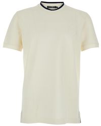 Dolce & Gabbana - Crew-Nwck T-Shirt With Logo On Front - Lyst