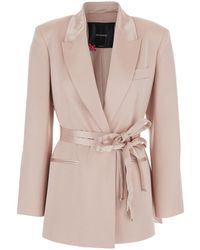 Pinko - 'Rapa' Jacket With Adjustable Knot - Lyst