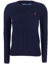 Polo Ralph Lauren - 'Julianna' Sweater With Round Neck And Pony Emb - Lyst