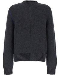 Burberry - Sweater With Equestrian Knight Jacquard Motif - Lyst