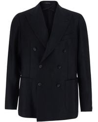 Tagliatore - Double-Breasted Jacket Monte Carlo Blazers - Lyst