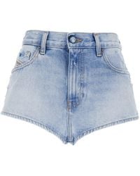 DIESEL - Light Shorts With Cut-Out Detail - Lyst