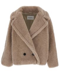 Max Mara - 'Cambusa' Double-Breasted Jacket With Wide Classic Lapels - Lyst