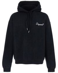 DSquared² - Hoodie With Drawstring Hood And Logo Lettering On The - Lyst