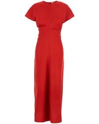 TOTEME - Dress Crew Neck Wool - Lyst