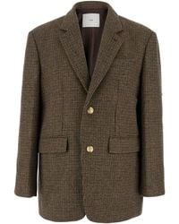 DUNST - Giacca Monopetto Con Motivo Check All-Over - Lyst