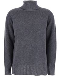 Twinset - Maglione A Collo Alto Con Dettagli A Coste - Lyst