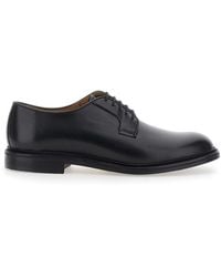BERWICK  1707 - Smooth Derby With Rubber And Leather Sole - Lyst