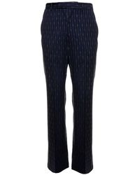 Gucci - Man's E Wool Tailored Pants With Allover Horsebit Motif - Lyst
