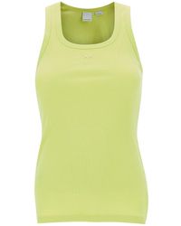 Pinko - Ribbed Tank Top With Love Birds Detail - Lyst