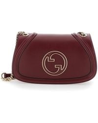 Gucci - 'Blondie Small' Handbag With Metallic Gg Crossover On The Fr - Lyst